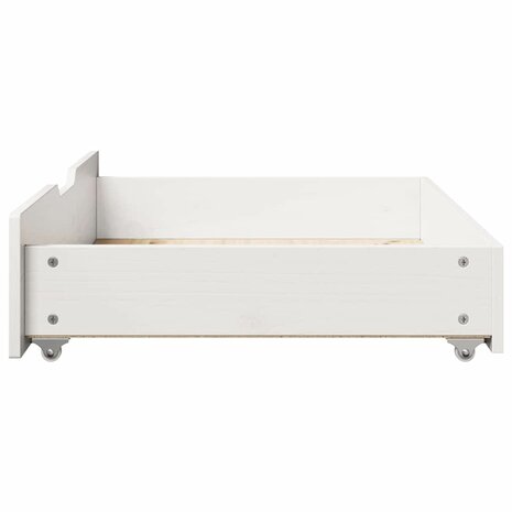 Bedlades 2 st 85x55x17 cm massief grenenhout wit 5