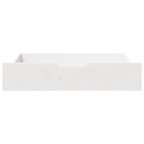 Bedlades 2 st 80x55x17 cm massief grenenhout wit 3