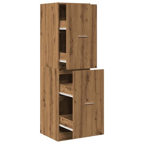 Apothekerskast 40x41x144,5 cm bewerkt hout artisanaal eiken 2