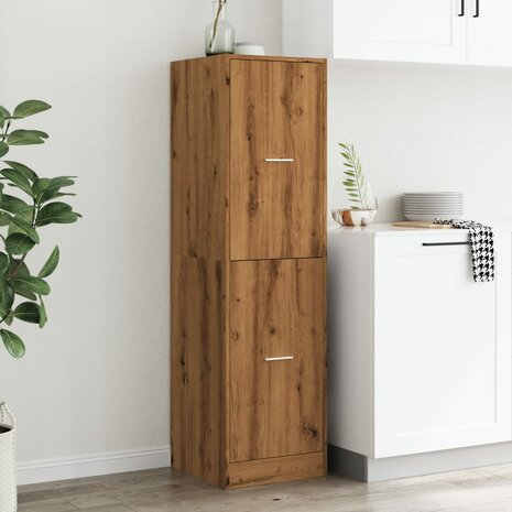 Apothekerskast 40x41x144,5 cm bewerkt hout artisanaal eiken 4