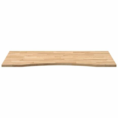 Bureaublad rechthoekig 120x50x2,5 cm onbehandeld eikenhout 5