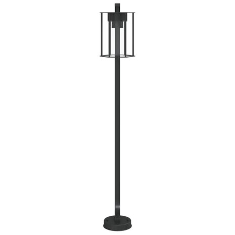 Vloerlamp voor buiten 3 st 100 cm roestvrij staal zwart 4