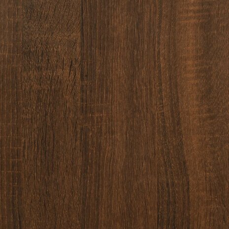 Wandtafel met schap 75x29x75 cm bewerkt hout bruin eikenkleur 7