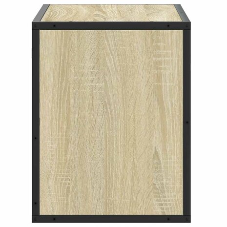 Tv-meubel 60x31x39,5 cm bewerkt hout metaal sonoma eikenkleurig 5