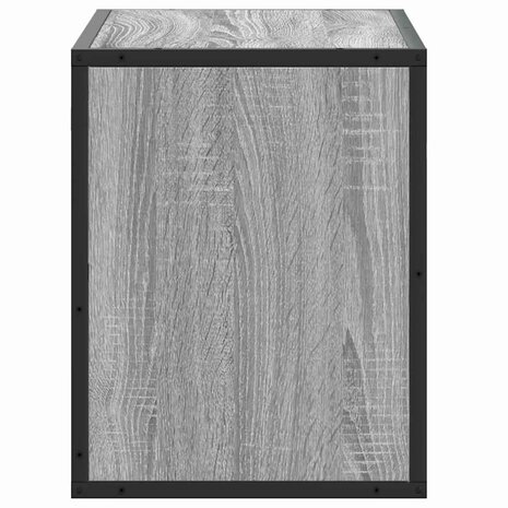 Tv-meubel 60x31x39,5 cm bewerkt hout metaal grijs sonoma eiken 5