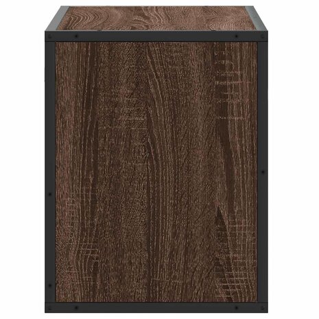 Tv-meubel 60x31x39,5 cm bewerkt hout metaal bruin eikenkleurig 5