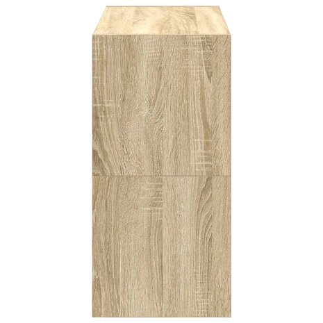 Schoenenrekken 2 st stapelbaar 60x30x30,5 cm sonoma eikenkleur 5