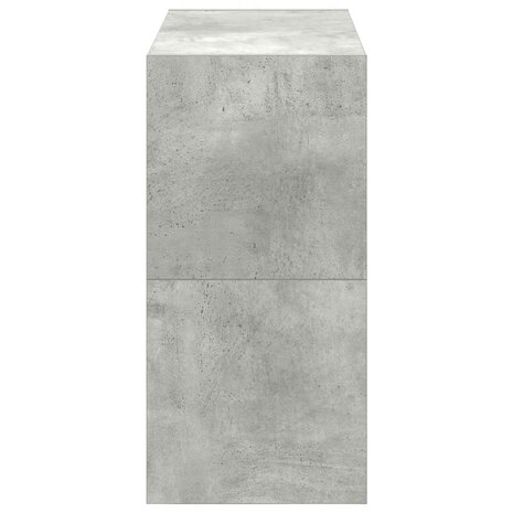 Schoenenrekken 2 st stapelbaar 60x30x30,5 cm betongrijs 5