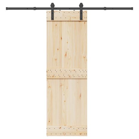 Doos met onderdelen voor schuifdeur 213,5 cm staal zwart 1