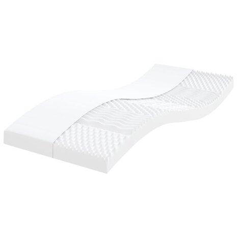 Schuimmatras 7 zones hardheid 20 ILD 80x200 cm wit 1