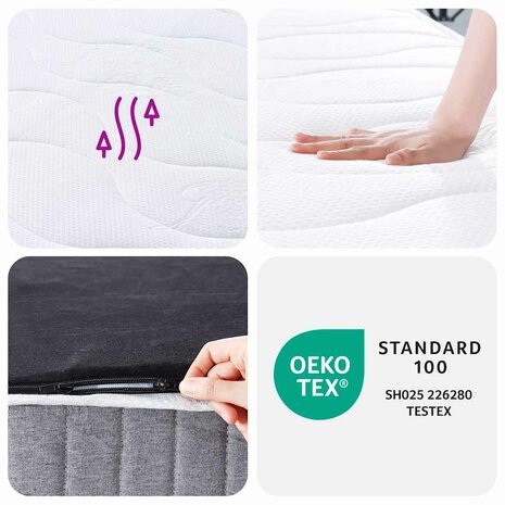 Pocketveringmatras middelhard 100x200 cm 6