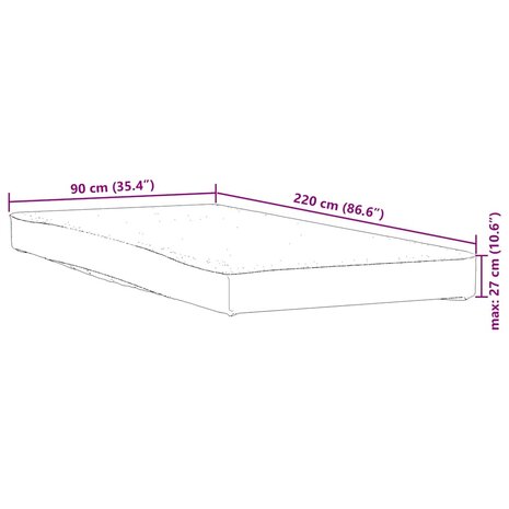 Matrasbeschermer waterdicht 90x220 cm wit 6