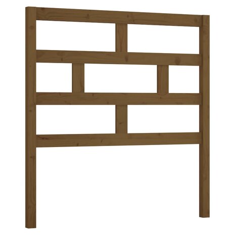 Hoofdbord 81x4x100 cm massief grenenhout honingbruin 2