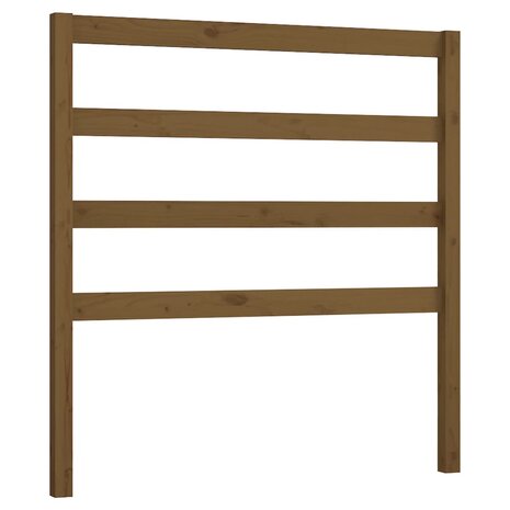 Hoofdbord 81x4x100 cm massief grenenhout honingbruin 2