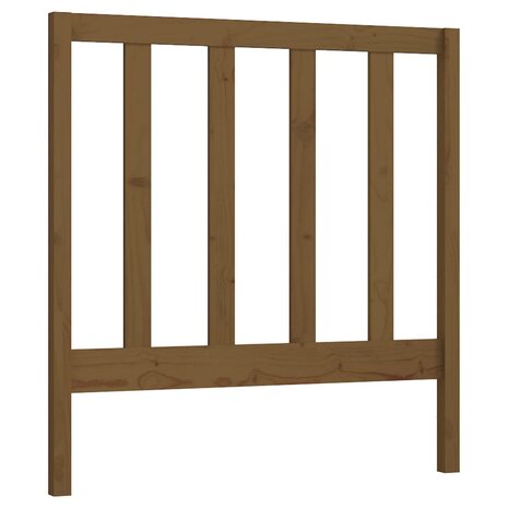 Hoofdbord 96x4x100 cm massief grenenhout honingbruin 2