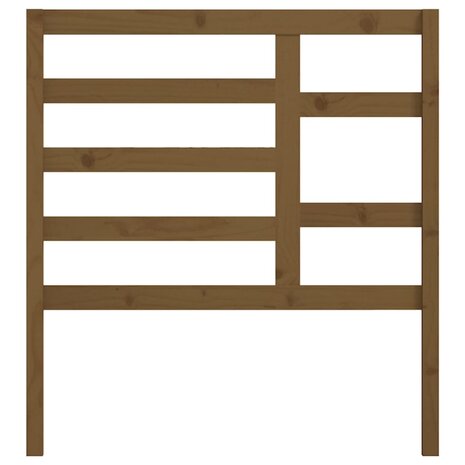 Hoofdbord 81x4x104 cm massief grenenhout honingbruin 4