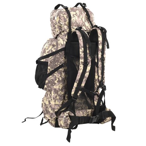 Wandelrugzak 80 L camouflage oxford stof camelbruin 3