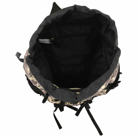 Wandelrugzak 100 L camouflage oxford stof camelbruin 7