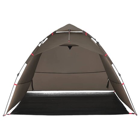 Tent 4-persoons snelontgrendeling bruin 6