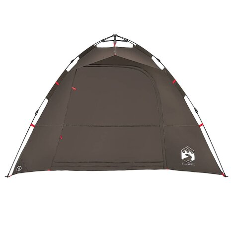 Tent 4-persoons snelontgrendeling bruin 5