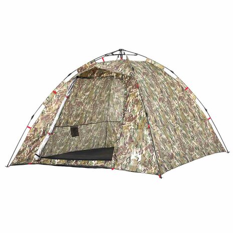 Tent 4-persoons snelontgrendeling camouflage 4