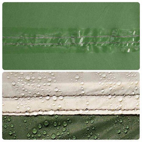 Kampeerluifel waterdicht 300x294 cm groen 8