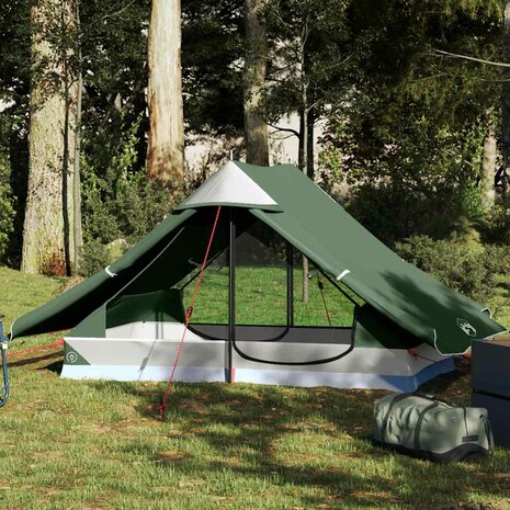 Tent 2-persoons waterdicht groen 1