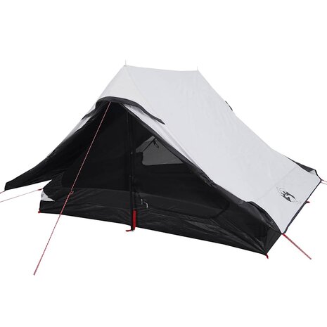 Tent 2-persoons waterdicht verduisterend stof wit 7