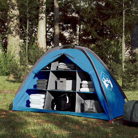 Opbergtent 9 vakken waterdicht blauw 1