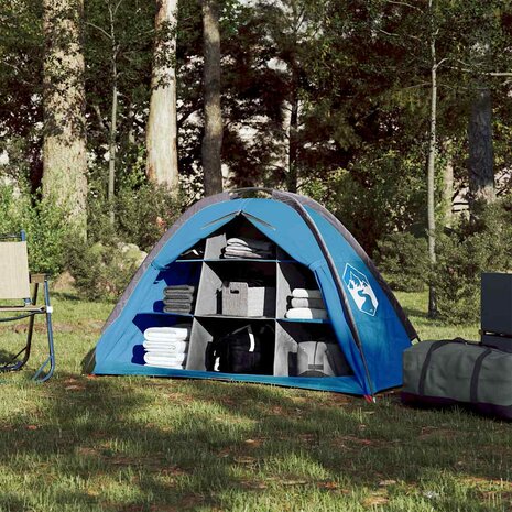 Opbergtent 9 vakken waterdicht blauw 3