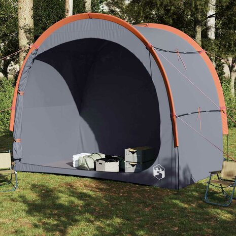 Opbergtent waterdicht grijs en oranje 3