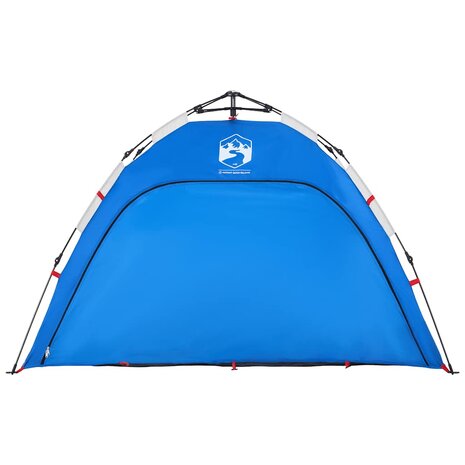 Strandtent 2-persoons waterdicht snelontgrendeling azuurblauw 6