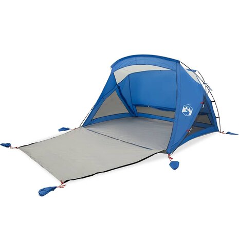 Strandtent 2-persoons waterdicht azuurblauw 2