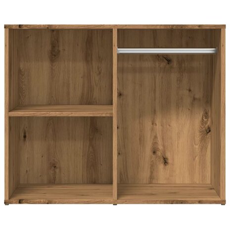 Kledingkast 80x40x65 cm bewerkt hout artisanaal eikenkleur 4