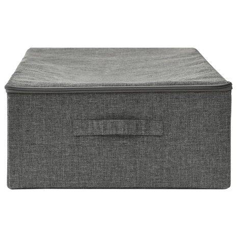 Opbergbox 70x40x18 cm stof antracietkleurig 4