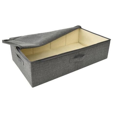 Opbergbox 70x40x18 cm stof antracietkleurig 6