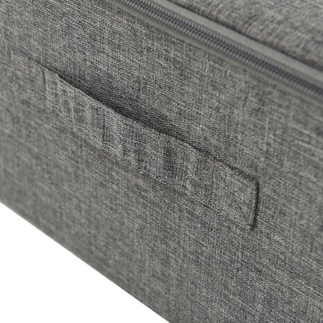 Opbergbox 70x40x18 cm stof antracietkleurig 8