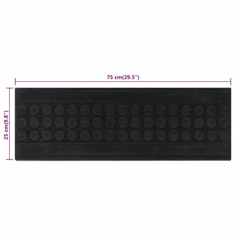 Trapmatten 5 st 25x75 cm rubber 8