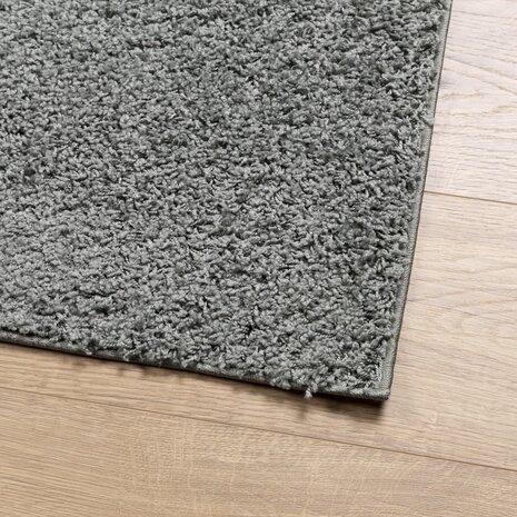 Vloerkleed PAMPLONA shaggy hoogpolig modern 80x250 cm groen 4