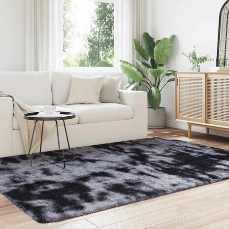 Hoogpolig vloerkleed NAVARRA 130x200 cm polyester donkergrijs 3