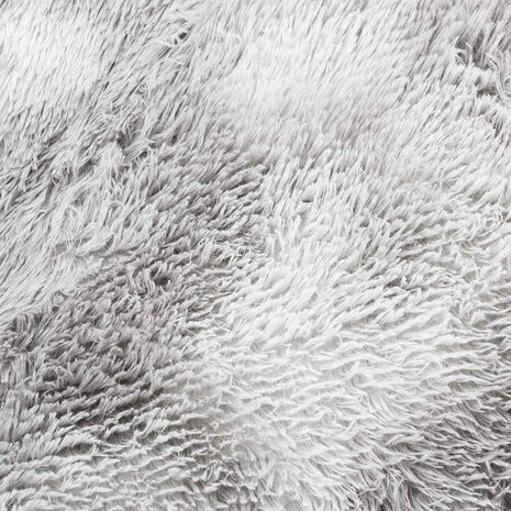 Hoogpolig vloerkleed NAVARRA 130x200 cm polyester lichtgrijs 9