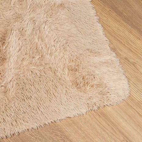 Hoogpolig vloerkleed NAVARRA 160x230 cm polyester beige 4