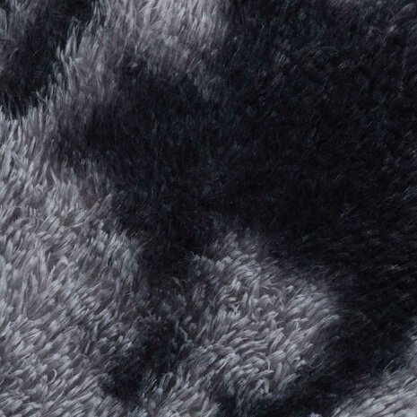 Hoogpolig vloerkleed NAVARRA 160x160 cm polyester donkergrijs 9