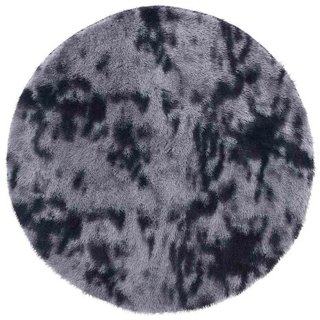 Hoogpolig vloerkleed NAVARRA 100x100 cm polyester donkergrijs 2