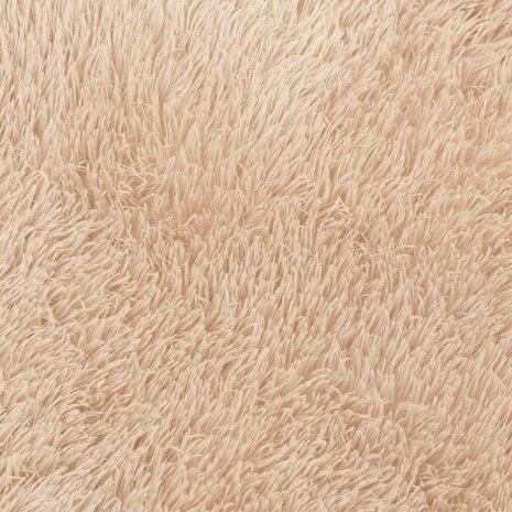 Hoogpolig vloerkleed NAVARRA 200x200 cm polyester beige 9