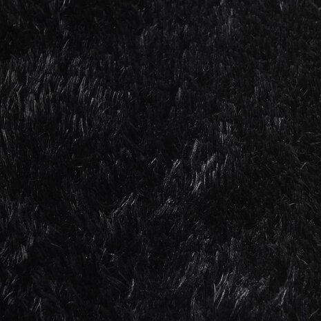 Hoogpolig vloerkleed NAVARRA 200x200 cm polyester zwart 9