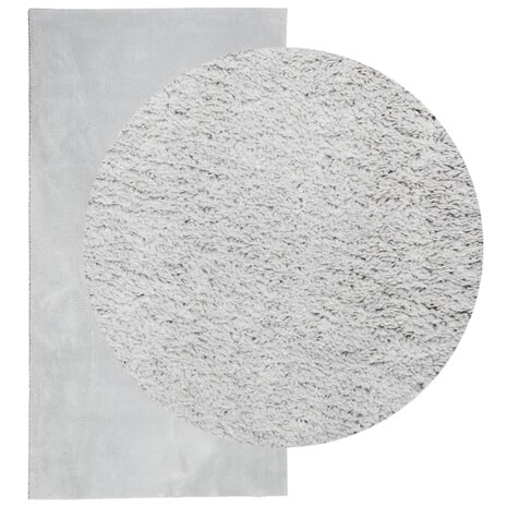 Vloerkleed HUARTE laagpolig zacht wasbaar 60x110 cm grijs 3