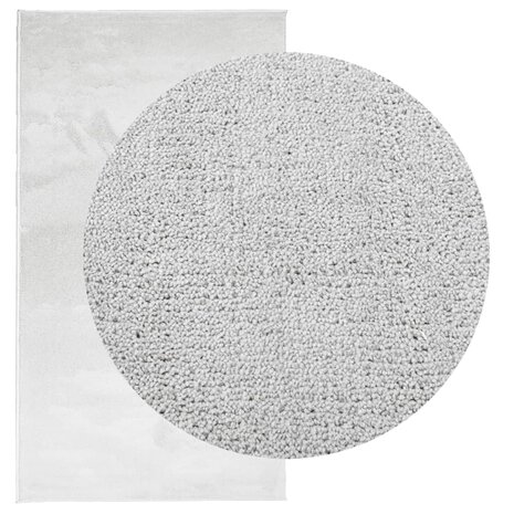 Vloerkleed OVIEDO laagpolig 60x110 cm grijs 3