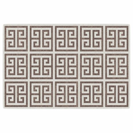 Vloerkleed voor binnen buiten laagpolig 120x180 cm meerkleurig 2