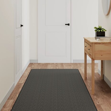 Tapijtloper 80x300 cm sisal-look antracietkleurig 1